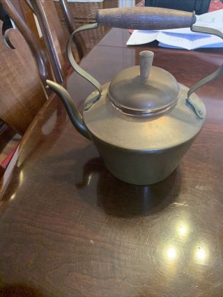 Tagus antique copper tea kettle Made In Portugal 3