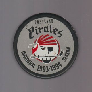 Ahl Portland Pirates 1993 - 1994 Inaugural Season Puck - K606 De0 - Bl_last1