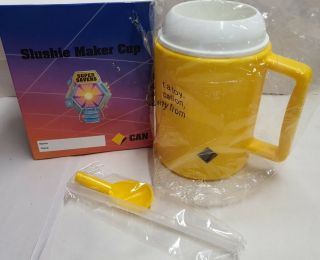 Commonwealth Bank Saver Slushie Maker Cup,  Straw & Spoon Mib C2018