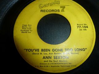 Ann Sexton & Soul Masters You 