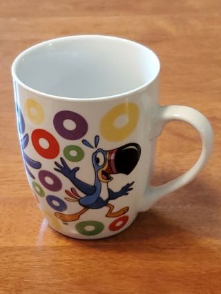 2013 Kellogg TOUCAN SAM FRUIT LOOPS Coffee Cup Mug Froot COLORFUL COLLECTIBLE 2