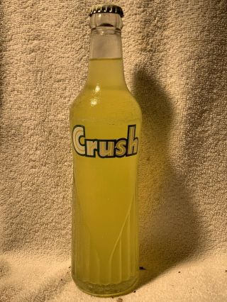 Full 12oz Crush Grapefruit Acl Soda Bottle Evanston,  Illinois