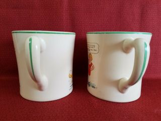 Two Vintage Advertising Mugs - Matching Little Orphan Annies - Ovaltine - 1940 ' s 2