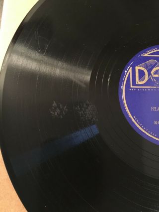 78 Decca 7092 - Kokomo Arnold - Slop Jar Blues / Black Annie - V,  Guitar Blues 3