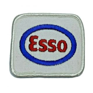 Vintage Esso Gas & Oil Auto Service Station Uniform Hat Patch Exxon Mobil