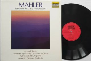 Leonard Slatkin,  Kathleen Battle: Mahler - Symphony No 2/ Telarc Digital 2 Lp Box