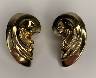 Patricia Von Musulin 925 Signed Clip On Earrings