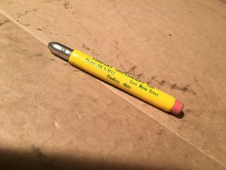 Old John Deere Bullet Pencil Findlay implement Co.  Findlay Ohio 3