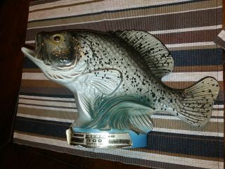 Vintage 1979 Jim Beam Fish Decanter Fresh Water Fishing Hall Of Fame Empty Bottl