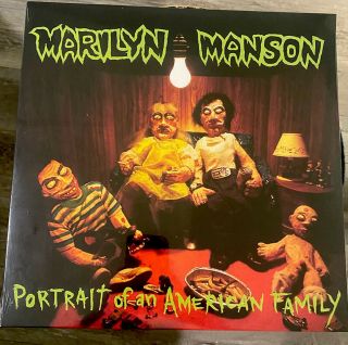 Marilyn Manson Portrait Of An American Family Green Vinyl Record Album