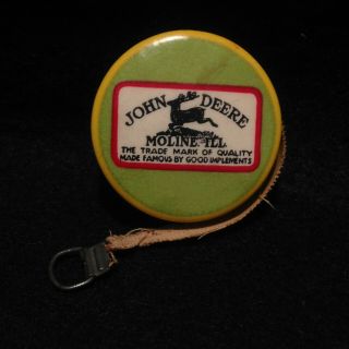 Vintage John Deere 48” Cloth Measuring Tape 1912 - 1936 Logo - Parisian Novelty Co