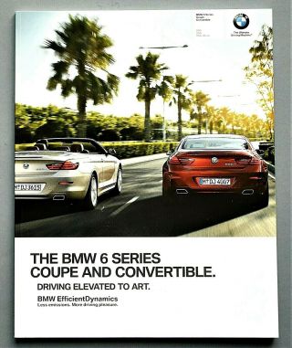 2012 Bmw 6 Series Coupe & Convertible Prestige Brochure 70 Pgs G12b6cc