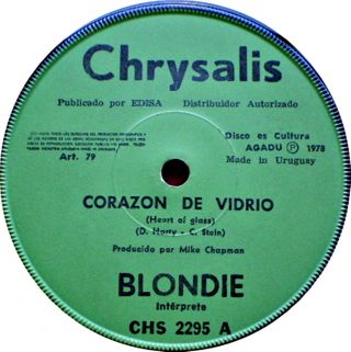 Blondie - Heart Of Glass - Green Label Variation - 7 " - Uruguay