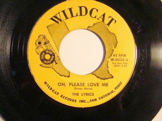 45 - Wildcat 0028 - The Lyrics - Oh Please Love Me / The Girl I Love - Doo Wop