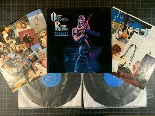 Ozzy Osbourne Randy Rhoads Tribute - 1987 Vinyl 1st Pressing 2 Lp Nm