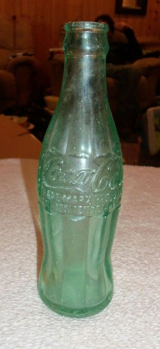 1945 Vtg Coca Cola 6 Oz Bottle Green Glass Hobbleskirt Grand Rapids Minnesota