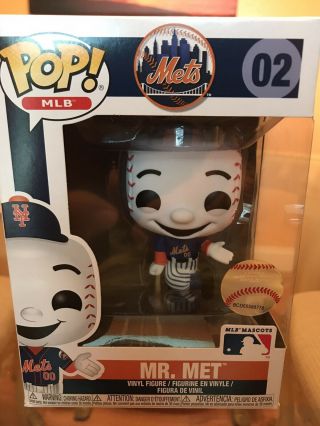 Mr.  Met Funko Pop 02 Mlb York Mets Mascot Box