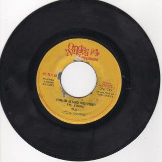 Panama Salsa Soul 45 Los Invasores - Signed Delivered I’m Yours Hear