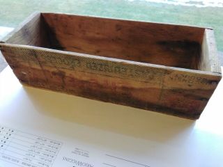 Vintage Wooden Shefford Cheese Box Green Bay Wis 5 11 1/2 "