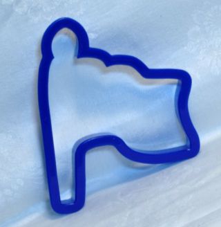 Wilton Plastic Cookie Cutter - Flag On Pole Patriotic Boy Scouts Military School