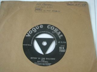 Don Cornell - Sittin In The Balcony/let 