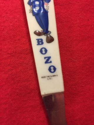 Bozo The Clown Fork White Handle 5.  75 - Inch Long 3