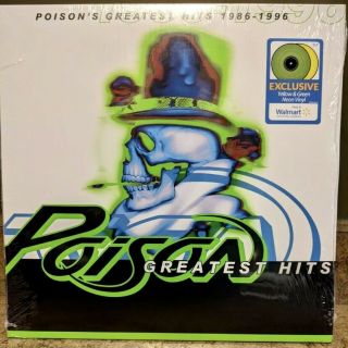 Poison Greatest Hits 2lp Set Limited Green Yellow Vinyl Record Walmart Exclusive