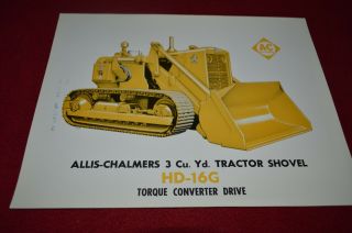Allis Chalmers Hd - 16g Crawler Tractor Loader Dealer 