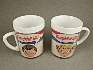 ORIG.  BOX Set Of 2 Campbell ' s Soup Vintage Plastic Cup Mug by West Bend Ther 3
