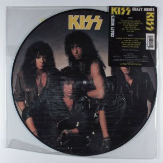 Kiss Crazy Nights Mercury Lp Vg,  Picture Disc