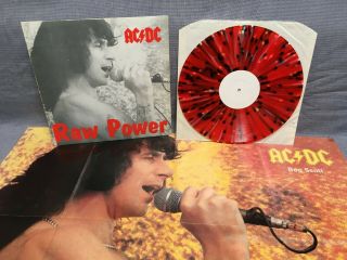 Ac/dc " Raw Power " Multi - Coloured Vinyl,  Poster