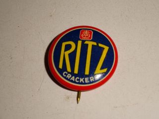 1936 Ritz Crackers National Biscuit Company Pinback Pin