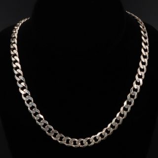 Sterling Silver - Italy 9mm Cuban Chain Link 20 " Necklace - 55g