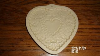 Brown Bag Cookie Art Mold Hill Design 1992 Lacey Heart Valentine