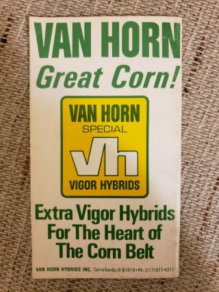 1973 Van Horn Hybrids Seed Corn Farm Note Book from Cerro Gordo,  Illinois 2
