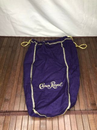 Crown Royal 1.  75l Extra Large Xl Purple Drawstring Bag 12 - 13 " Big Size