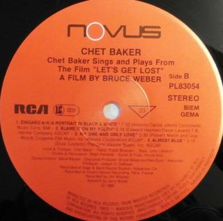 Chet Baker - Chet Baker Sings And Plays From The Film 