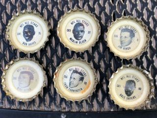 23 1965 - 66 Coke Nfl All Star Star Bottle Caps - - Sayers,  Tarkenton,  Ditka,