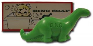 Official Sinclair Oil Promotional Dino Shaped Green Soap Brontosaurus Dinosaur