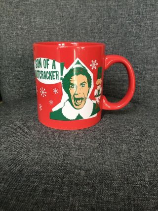 Elf Son Of A Nutcracker Large Red Coffee Cup Mug Christmas
