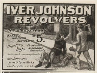 1904 Iver Johnson Arms Fitchburg Ma Safety Hammer Automatic Revolver Handgun Ad