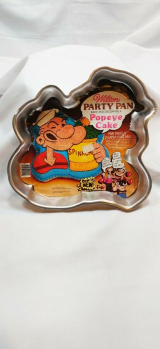 Wilton Popeye The Sailor Man Cake Pan.  Includes Color Insert.