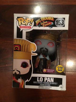 Funko Pop Lo Pan 153 Px Previews Exclusive Glow In Dark Big Trble In Littl China