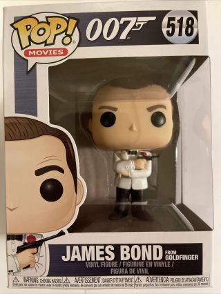 Funko Pop Movies 518 James Bond 007 Sean Connery Goldfinger W/ Soft Protector