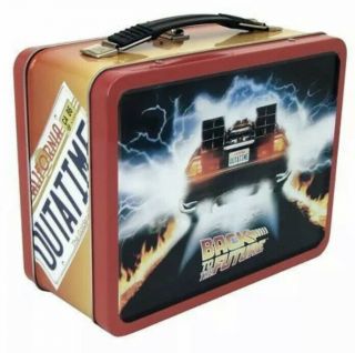 Back To The Future - Classic Large Tin Tote Metal Lunch Box Limited Edition