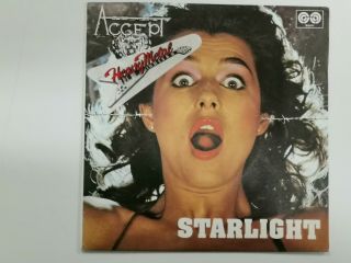 Accept – Starlight (auvi,  S1 308,  7 ",  Single,  Promo,  Spain,  1982) Unplayed