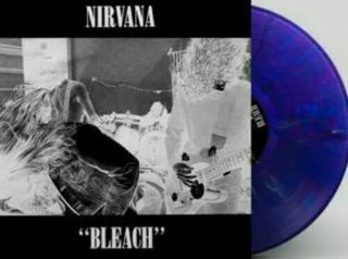 Nirvana Bleach Blue & Black Swirl Colour Vinyl Lp Limited Exclusive