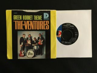 The Ventures Green Hornet Theme 45 Rpm Vinyl Record & Picture Sleeve