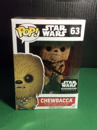 Funko Pop Star Wars Flocked Chewbacca 63 Smuggler 