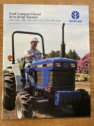 Vintage Ford Farm Tractor Brochure Compact Diesel 16 - 43 Hp Dealer Advertising
